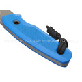 Нож с Котом "Пионер" сталь X90, рукоять G10 blue, kydex blue