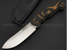 Eagle Knives нож Combat 2 сталь Aus10Co stonewash, рукоять G10 black & orange