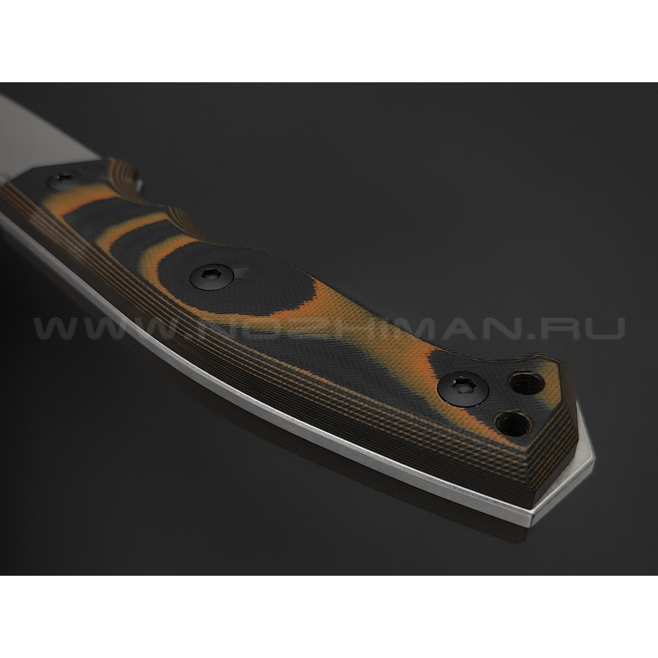 Eagle Knives нож Combat 2 сталь Aus10Co стоунвош, рукоять G10 black & orange