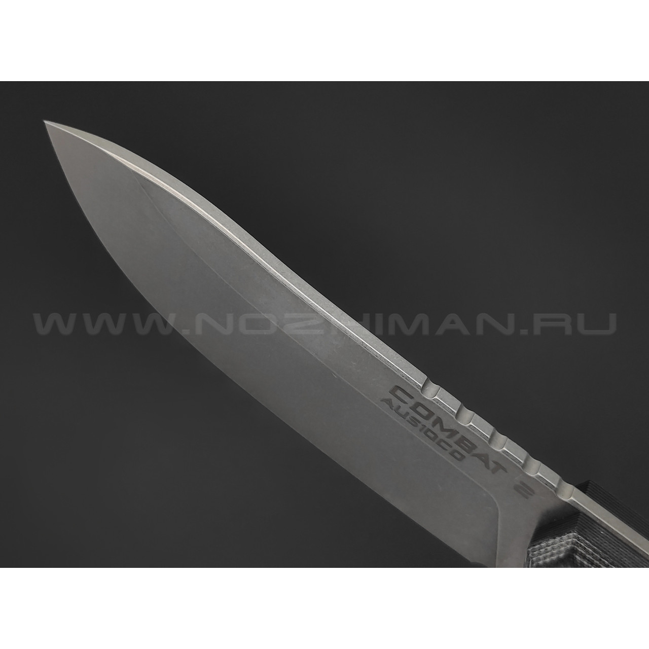 Eagle Knives нож Combat 2 сталь Aus10Co стоунвош, рукоять G10 black & grey