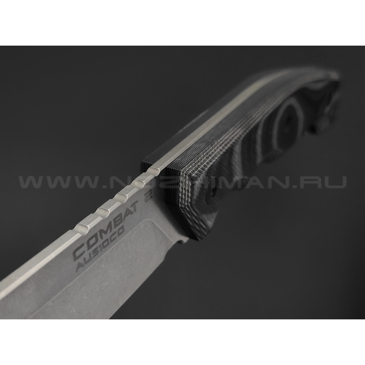 Eagle Knives нож Combat 2 сталь Aus10Co стоунвош, рукоять G10 black & grey
