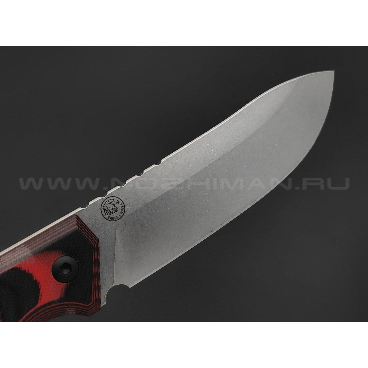 Eagle Knives нож Combat 2 сталь Aus10Co стоунвош, рукоять G10 black & red