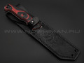 Eagle Knives нож Combat 2 сталь Aus10Co stonewash, рукоять G10 black & red