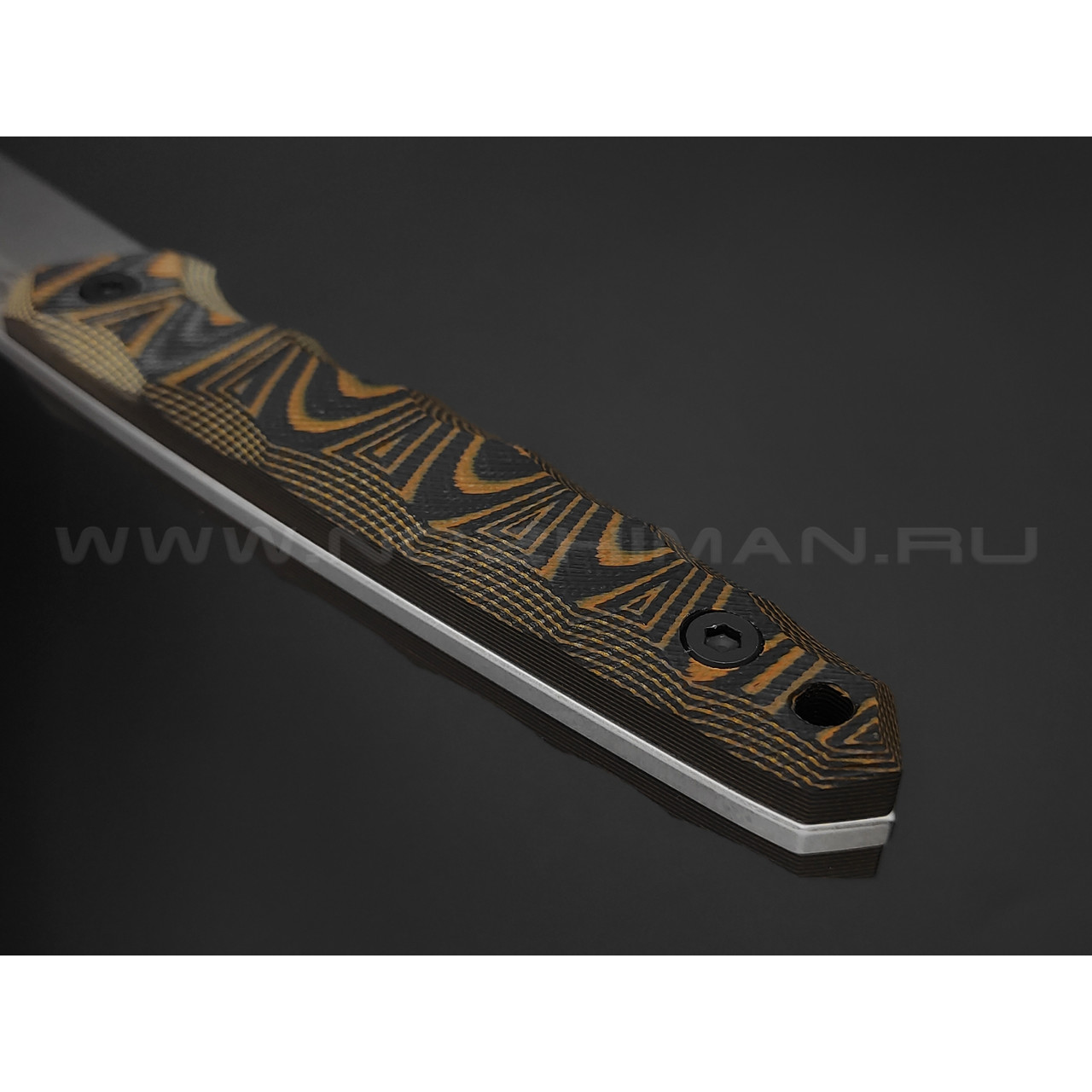 Eagle Knives нож Attacker 1 сталь Aus10Co стоунвош, рукоять G10 black & orange