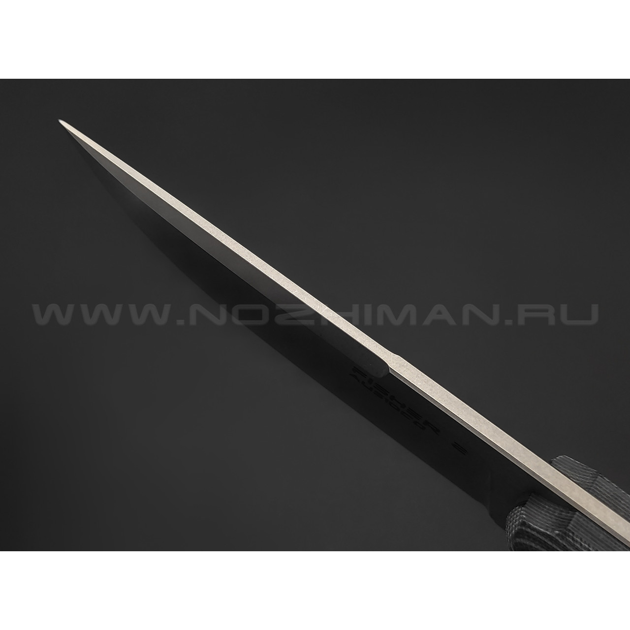 Eagle Knives нож Fisher 2 сталь Aus10Co стоунвош, рукоять G10 black & grey