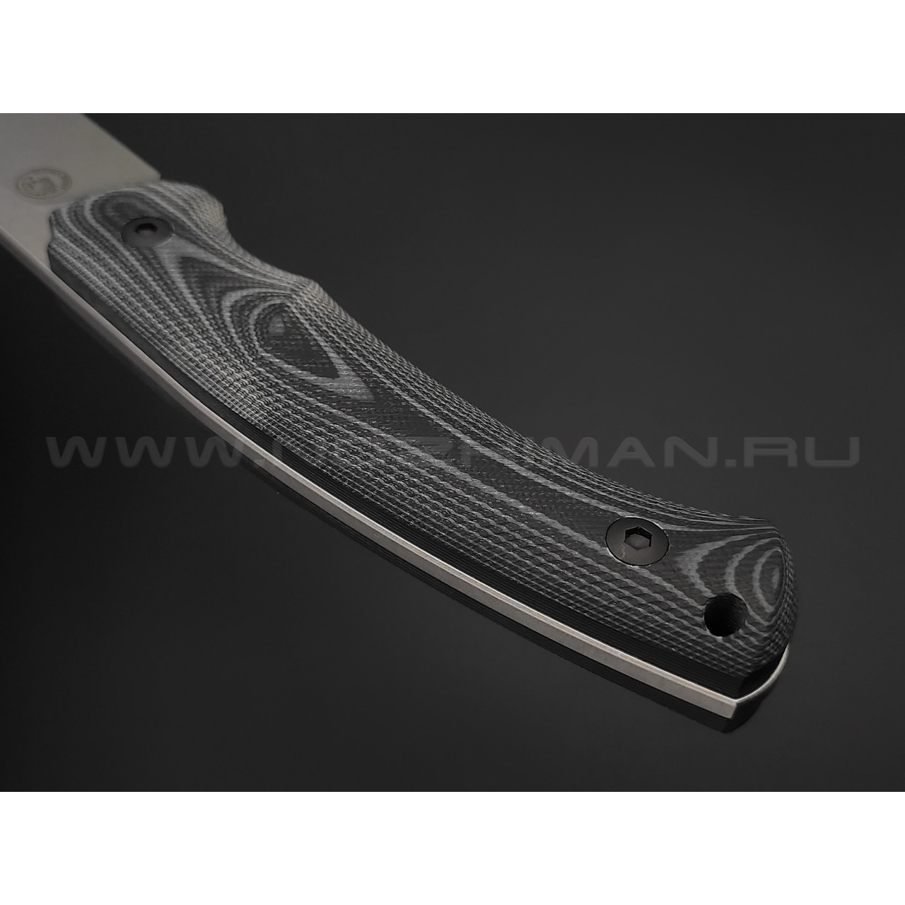 Eagle Knives нож Fisher 2 сталь Aus10Co стоунвош, рукоять G10 black & grey