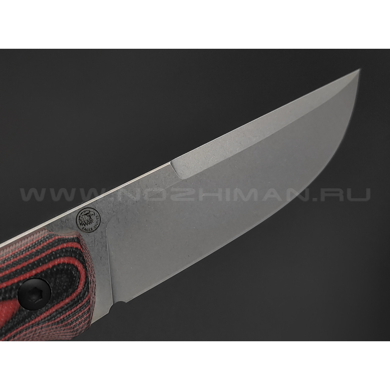 Eagle Knives нож Fisher 2 сталь Aus10Co стоунвош, рукоять G10 black & red