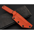 Нож Yanari средний сталь VG-10, рукоять G10 orange, ножны kydex orange