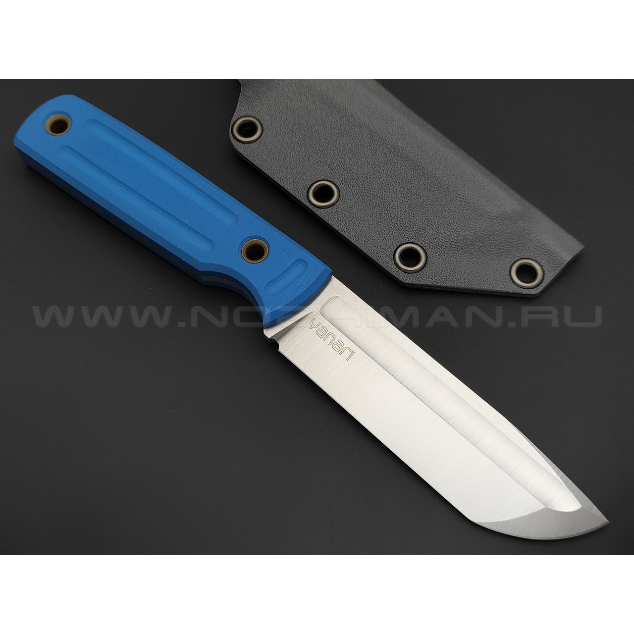 Нож Yanari средний сталь VG-10, рукоять G10 blue , ножны kydex grey