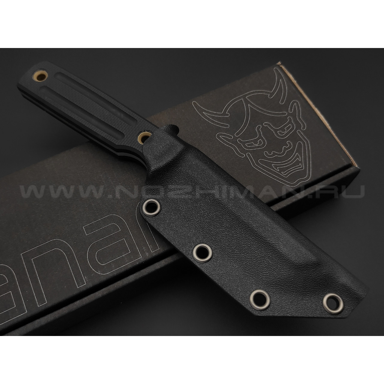 Нож Yanari средний сталь VG-10, рукоять G10 black, ножны kydex black