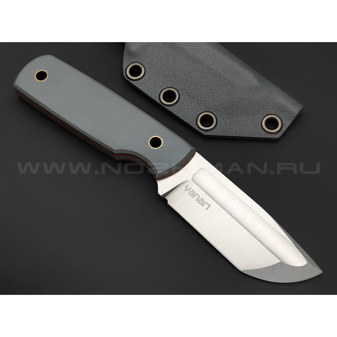 Нож Yanari малый сталь VG-10, рукоять G10 grey, ножны kydex grey