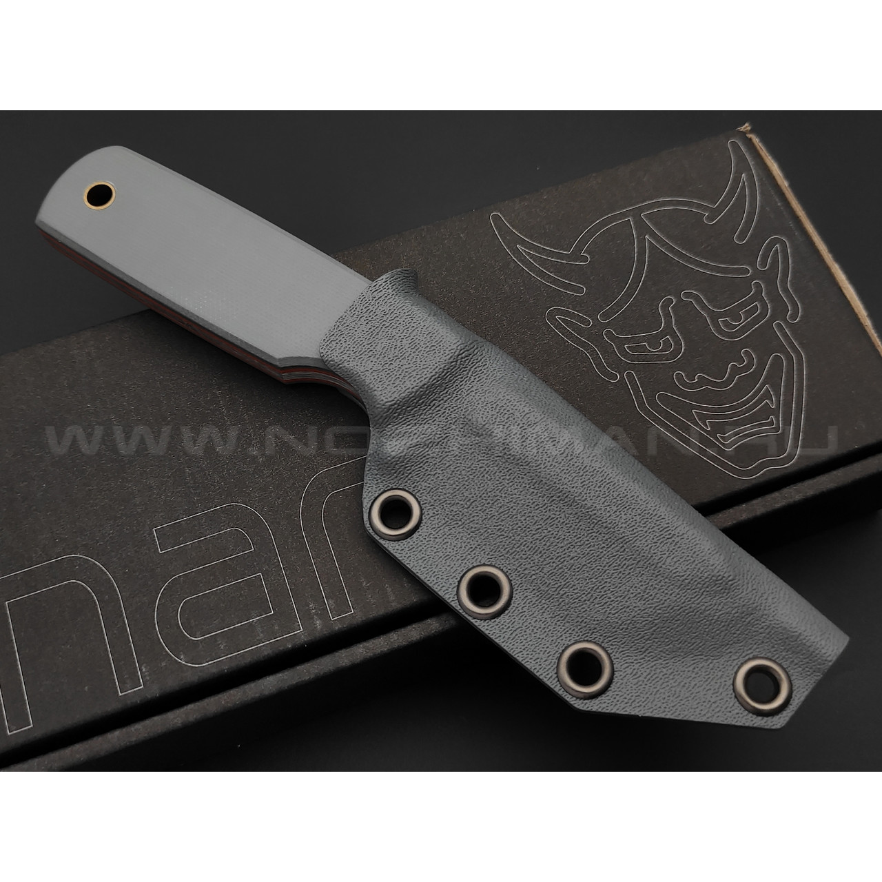 Нож Yanari малый сталь VG-10, рукоять G10 grey, ножны kydex grey