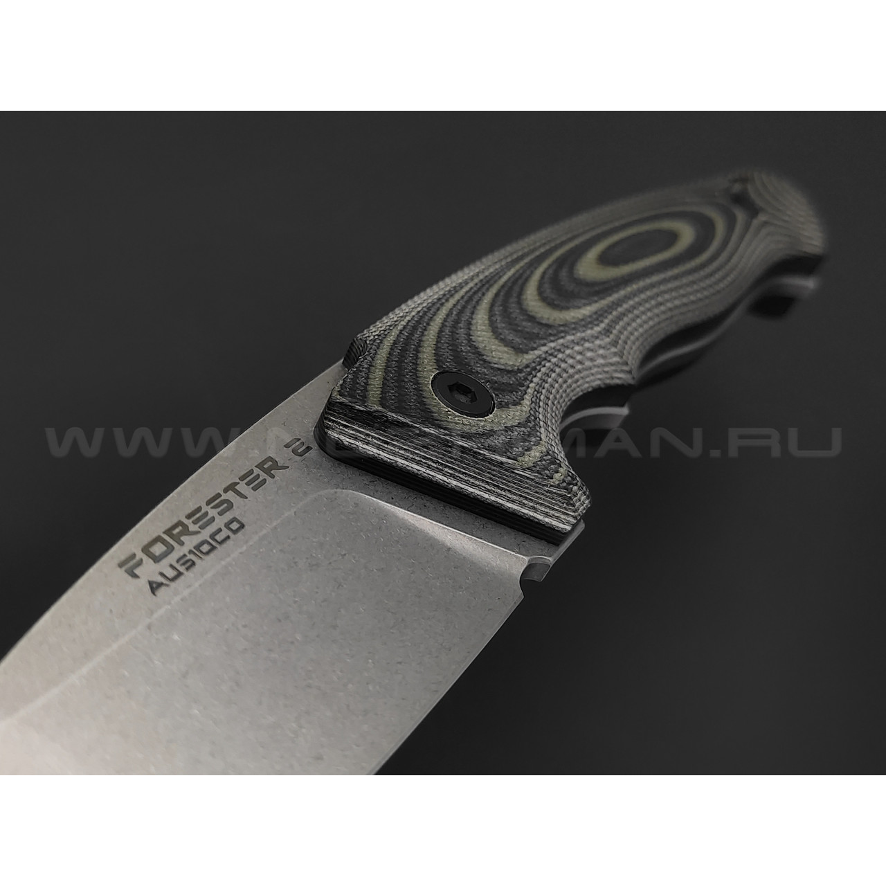 Eagle Knives нож Forester 2 сталь Aus10Co стоунвош, рукоять G10 black & green