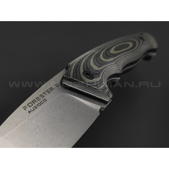 Eagle Knives нож Forester 2 сталь Aus10Co стоунвош, рукоять G10 black & green