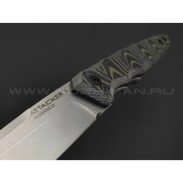 Eagle Knives нож Attacker 1 сталь Aus10Co стоунвош, рукоять G10 black & green