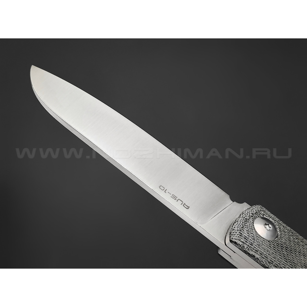 N.C.Custom нож Bro сталь Aus-10 satin, рукоять Микарта
