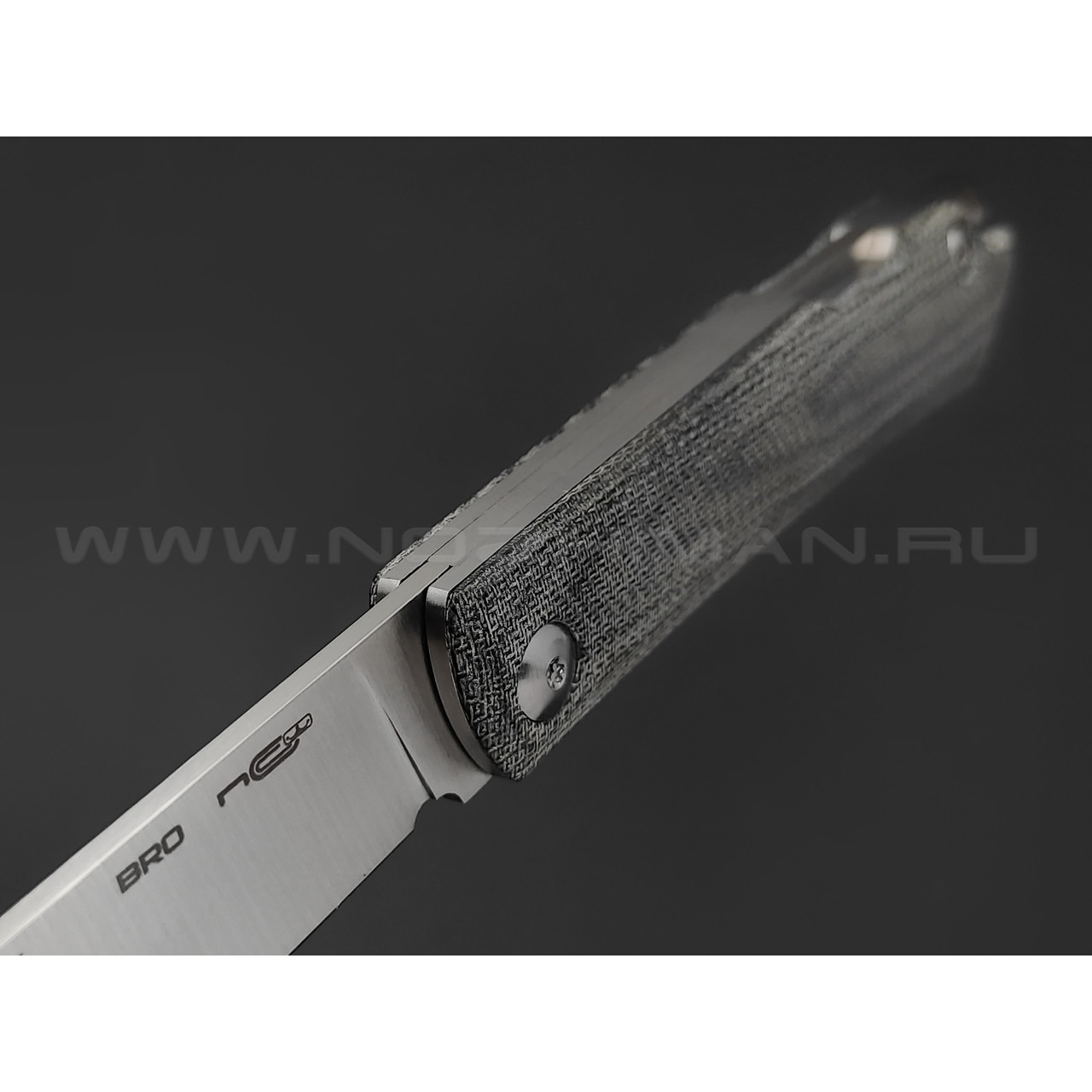 N.C.Custom нож Bro сталь Aus-10 satin, рукоять Микарта
