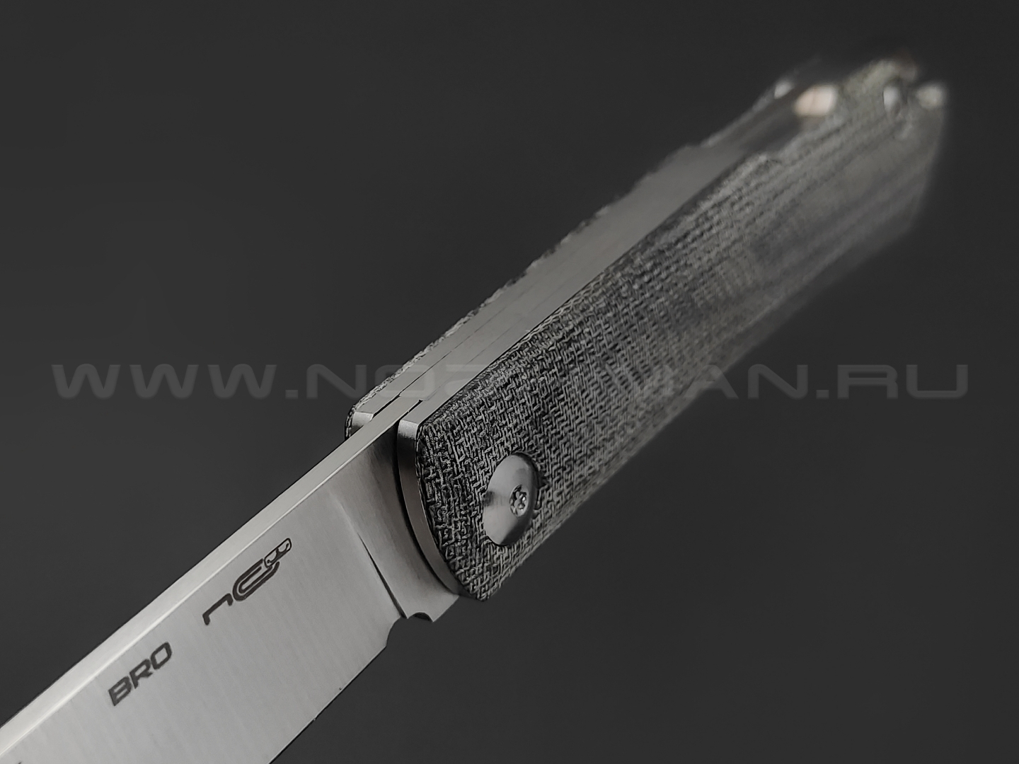 N.C.Custom нож Bro сталь Aus-10 satin, рукоять Микарта
