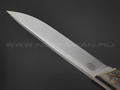 Eagle Knives нож Hunter 1 сталь Aus10Co stonewash, рукоять G10 black & orange
