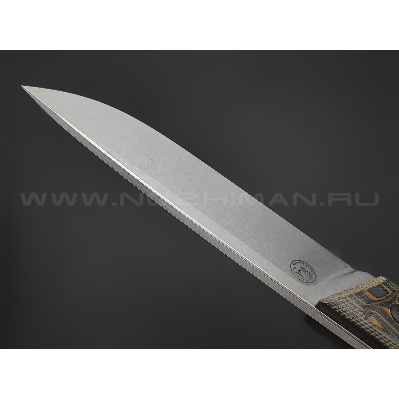 Eagle Knives нож Hunter 1 сталь Aus10Co стоунвош, рукоять G10 black & orange