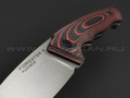 Eagle Knives нож Forester 2 сталь Aus10Co stonewash, рукоять G10 black & red