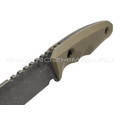 Нож с Котом Тик-Так 2 сталь X105, рукоять G10 tan, kydex tan
