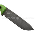 Нож с Котом "Тик-Так 2" сталь X105, рукоять G10 green, kydex green skull