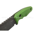 Нож с Котом "Тик-Так 2" сталь X105, рукоять G10 green, kydex green skull