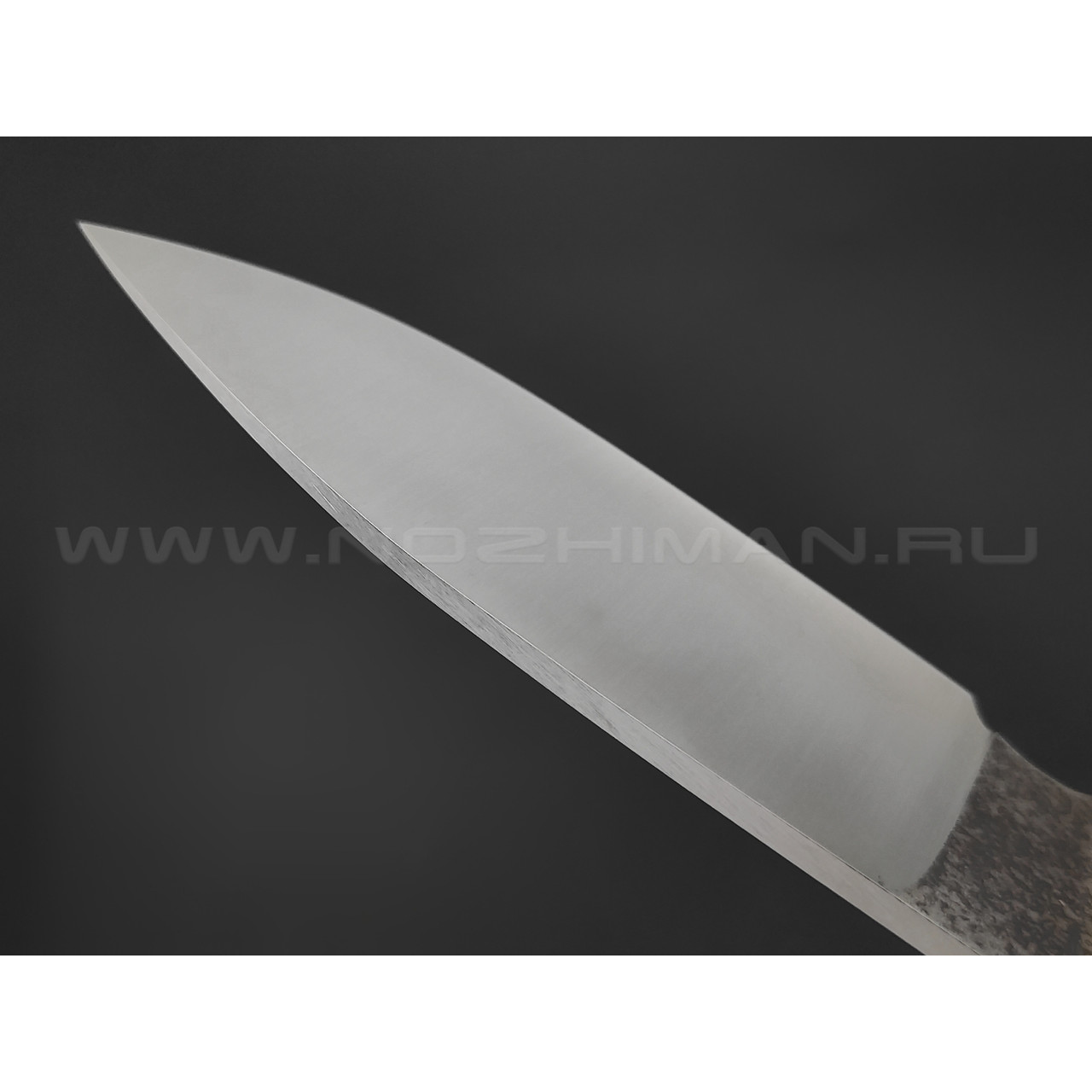 Кузница Коваль нож "Бобер" сталь 110Х18, рукоять Стабилизированное дерево, латунь