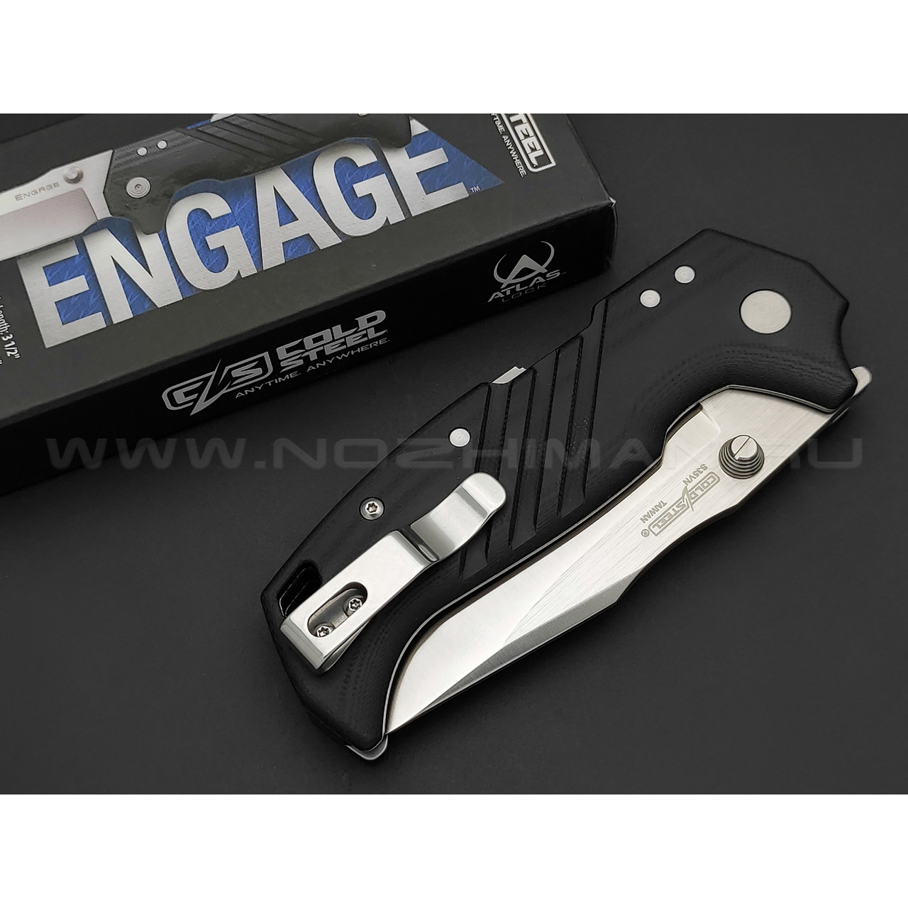 Нож Cold Steel Engage 3.5" FL-35DPLC сталь S35VN, рукоять G10 black