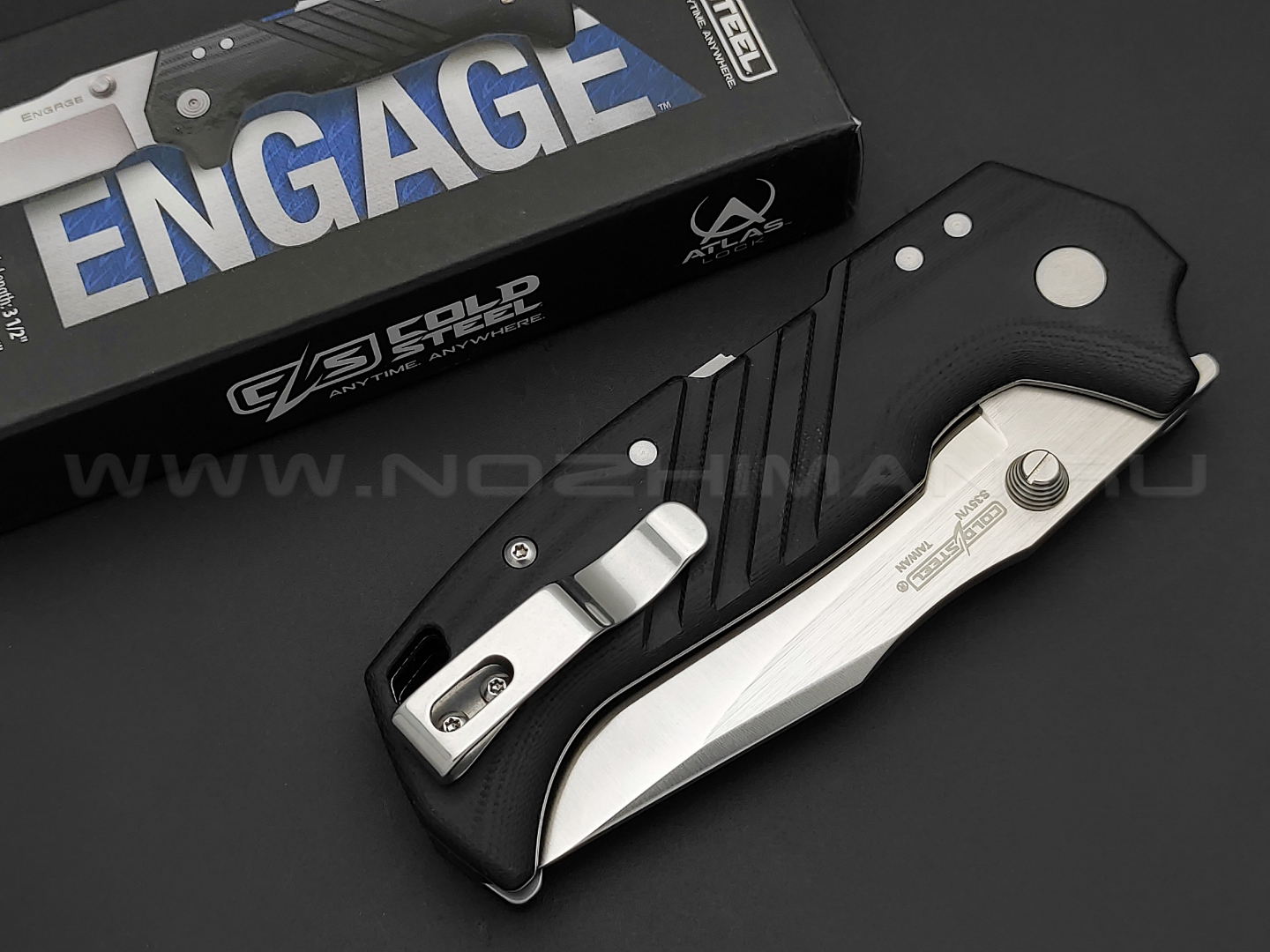 Нож Cold Steel Engage 3.5" FL-35DPLC сталь S35VN, рукоять G10 black