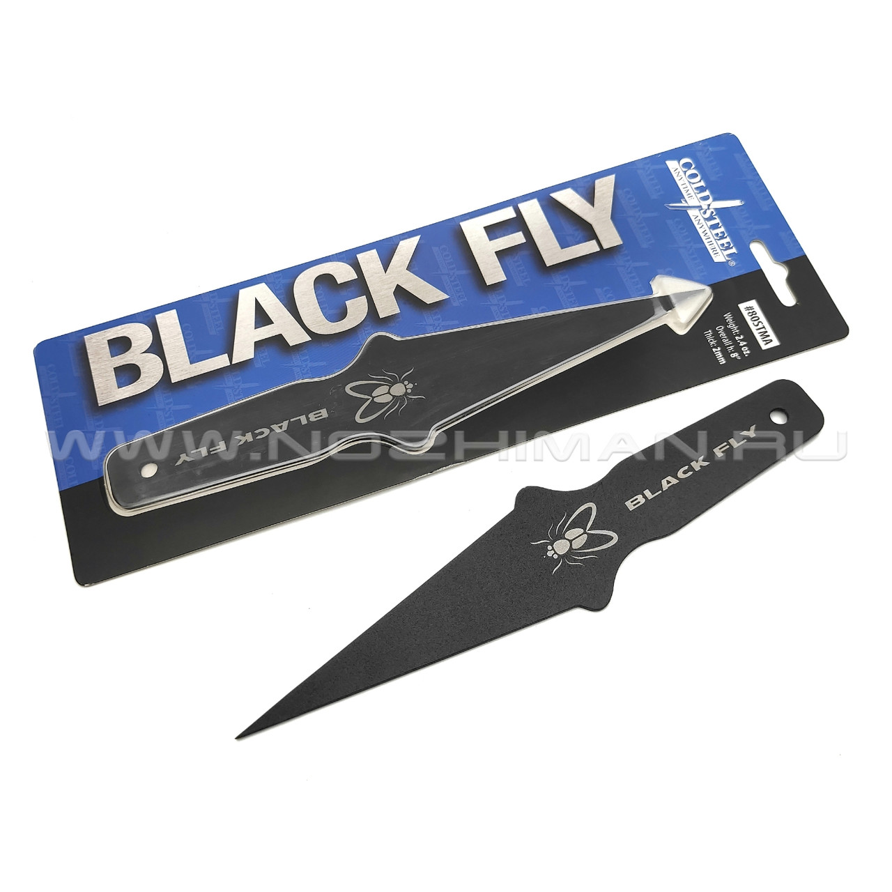 Нож Cold Steel Black Fly 80STMA сталь Carbon Spring
