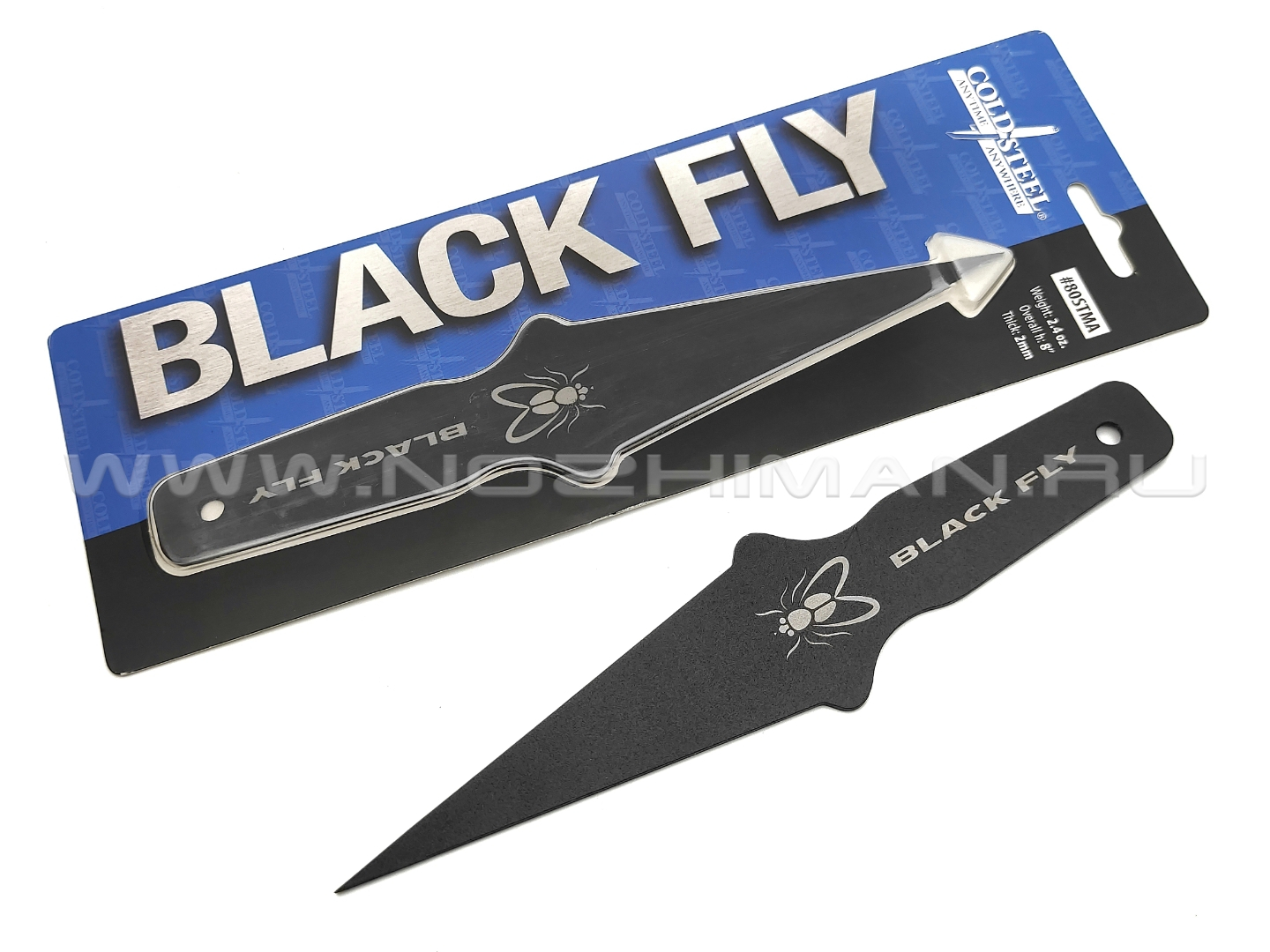 Нож Cold Steel Black Fly 80STMA сталь Carbon Spring