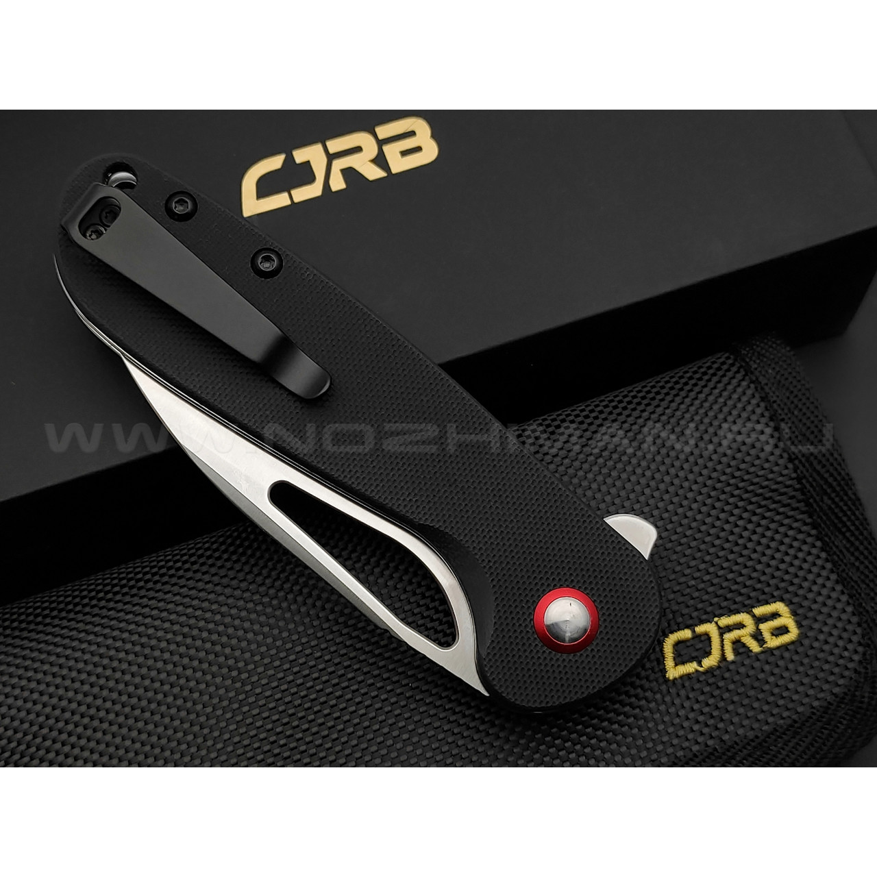 Нож CJRB Lago J1926-BK сталь AR-RPM9, рукоять G10 black