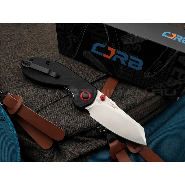 Нож CJRB More Maileah J1918-BKF сталь AR-RPM9, рукоять G10 black