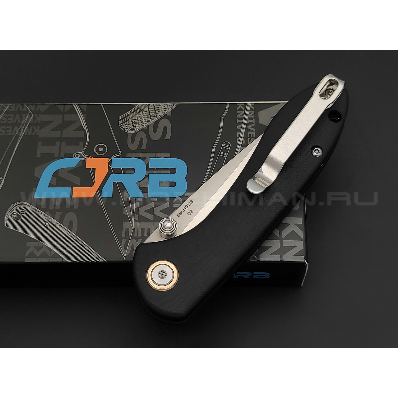 Нож CJRB Small Feldspar J1912S-BKC сталь D2, рукоять G10 black