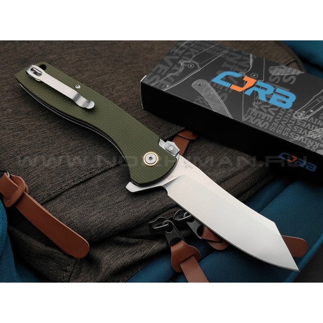 Нож CJRB Kicker J1915-GN сталь D2, рукоять G10 OD green