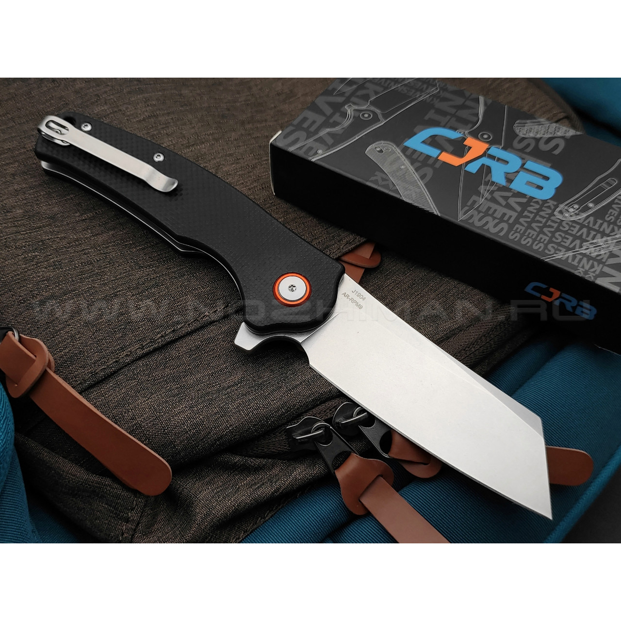 Нож CJRB Crag J1904-BKF сталь AR-RPM9, рукоять G10 black