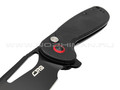 Нож CJRB Lago J1926-BBK сталь AR-RPM9 PVD, рукоять G10 black