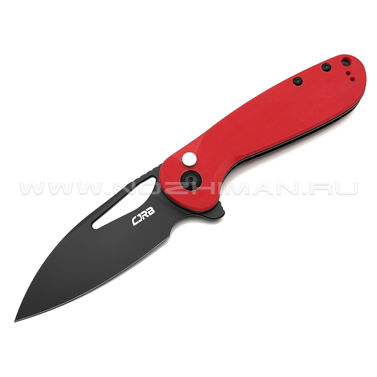 Нож CJRB Lago J1926-BRE сталь AR-RPM9 PVD, рукоять G10 red