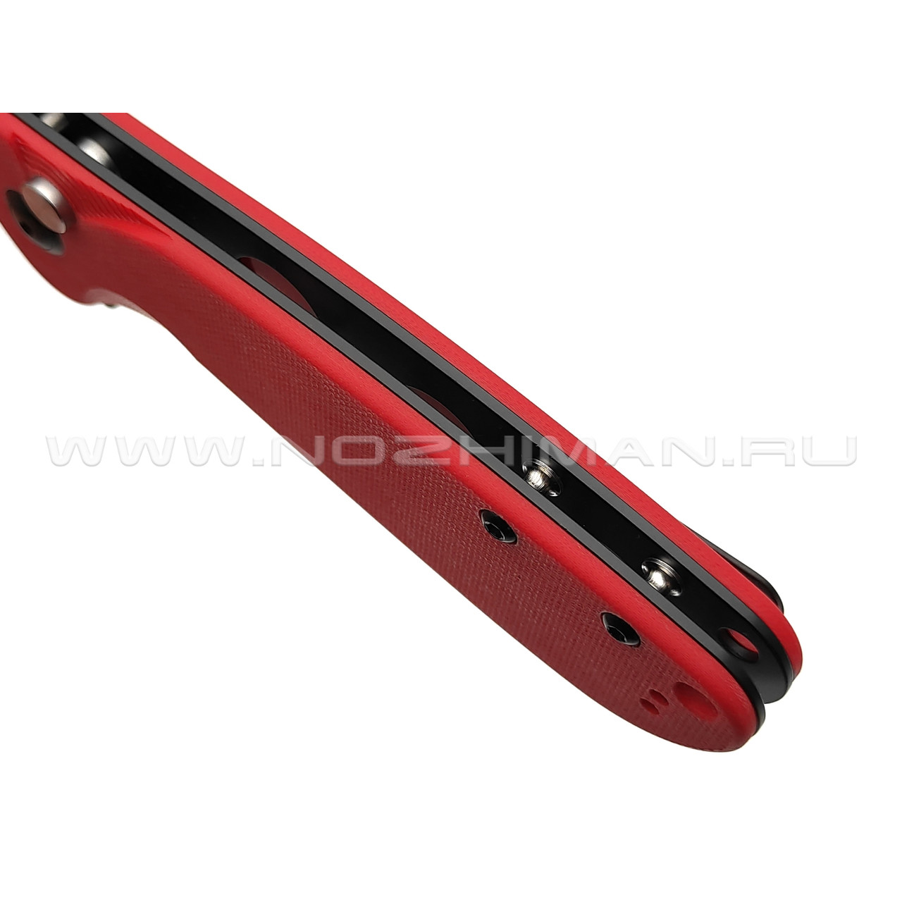 Нож CJRB Lago J1926-BRE сталь AR-RPM9 PVD, рукоять G10 red