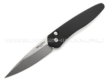 Нож Pro-Tech Newport 3405 сталь S35VN stonewash, рукоять Aluminum 6061-T6 black