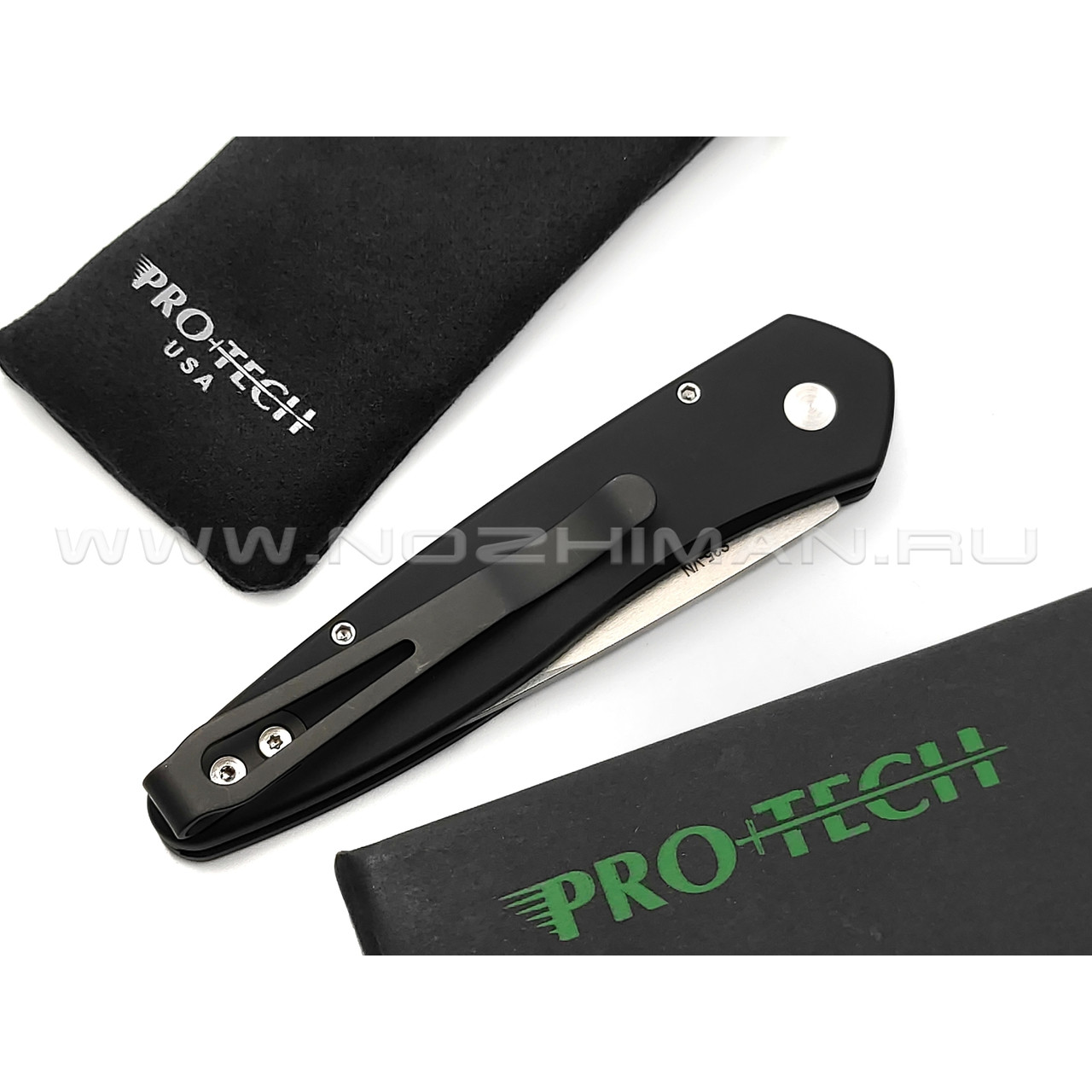 Нож Pro-Tech Newport 3405 сталь S35VN св, рукоять Алюминий 6061-T6 чёрный