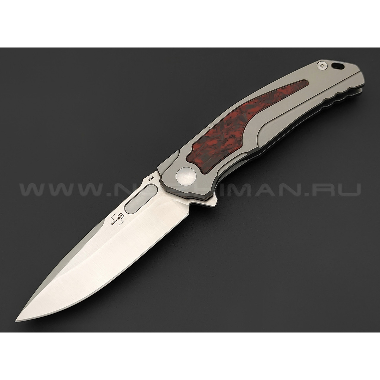 Нож Boker Aphex Mini 01BO197 сталь VG-10, рукоять titanium, carbon fiber