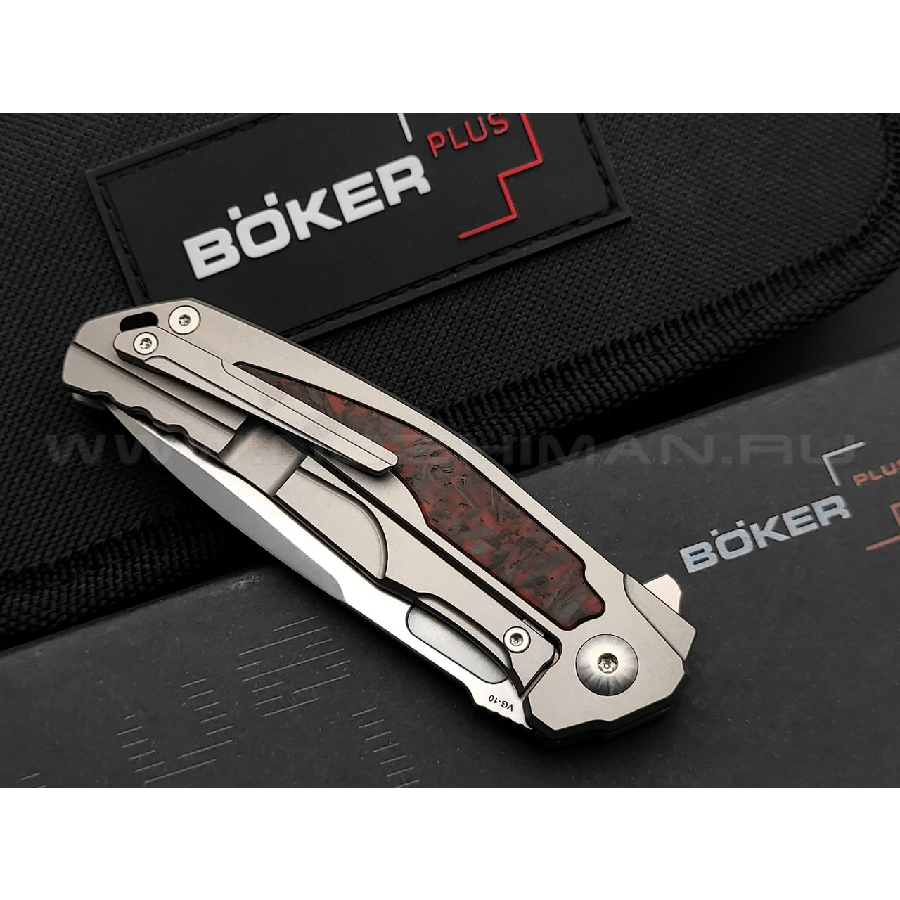 Нож Boker Aphex Mini 01BO197 сталь VG-10, рукоять titanium, carbon fiber