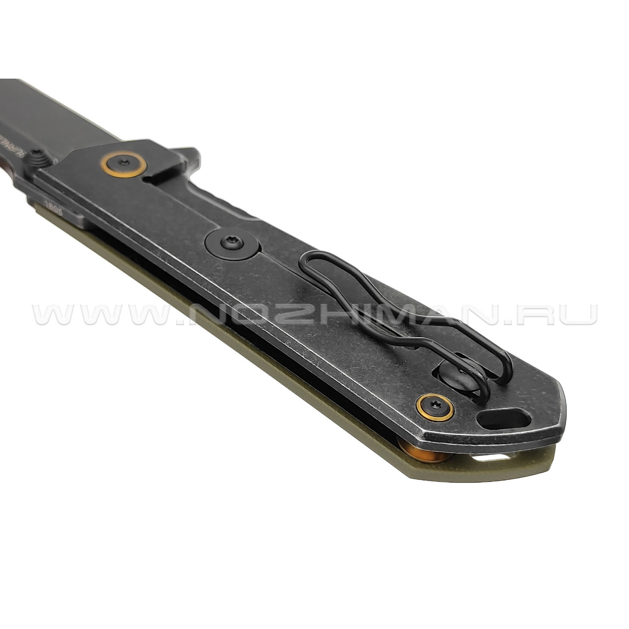 Нож Boker Plus Kihon Assisted 01BO164 сталь D2, рукоять G10 OD green