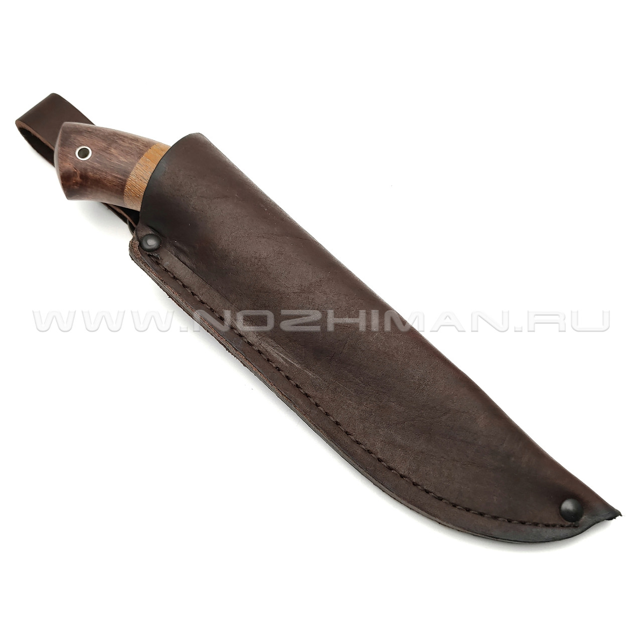 Кузница Коваль нож "Клыч" сталь S390, рукоять Дерево Сапеле, бубинга