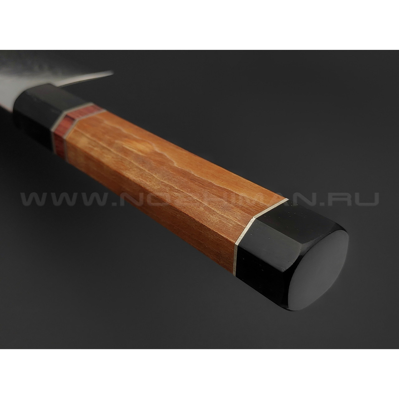TuoTown кованый шеф нож DM002 сталь VG-10 Damascus, рукоять Эбен, падук