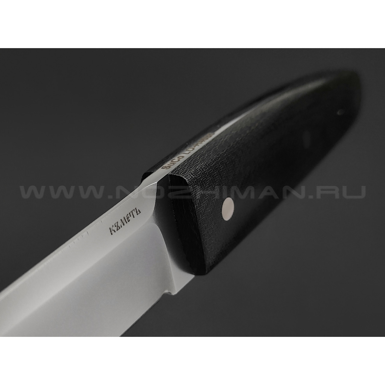 Кметь нож Финка сталь SuCo LO-R4528, рукоять микарта