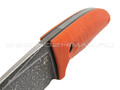 Dyag knives нож Model06_3L сталь N690, рукоять G10 orange